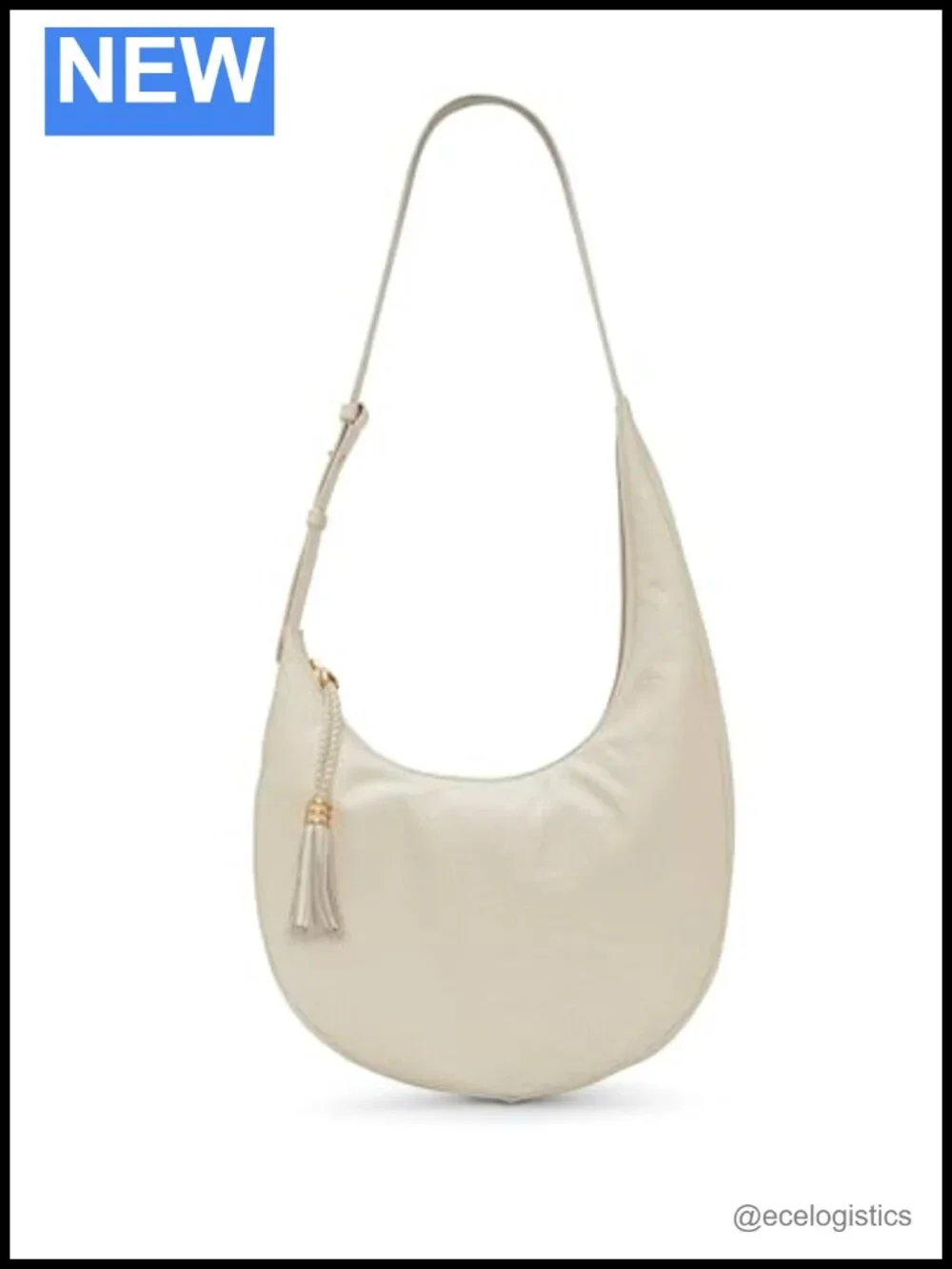 Vince Camuto Leather Hobo Shoulder Bag Zipper
